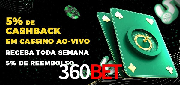 Promoções do cassino ao Vivo 360bet